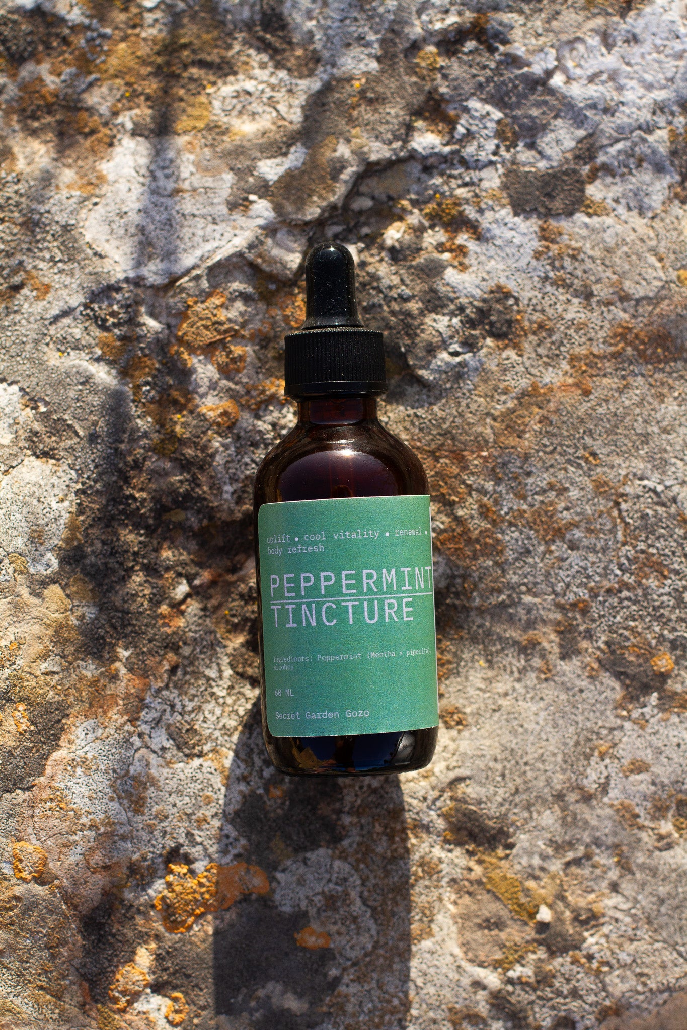 Peppermint tincture (digestion, respiratory support, headache relief, mental clarity)